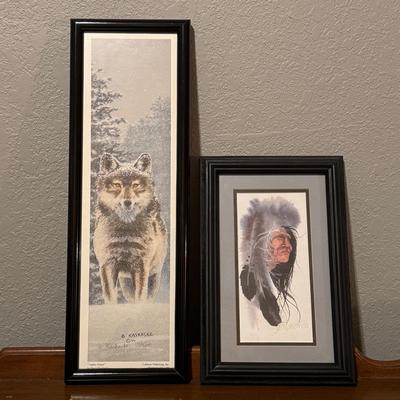Man and Wolf - Signed Prints