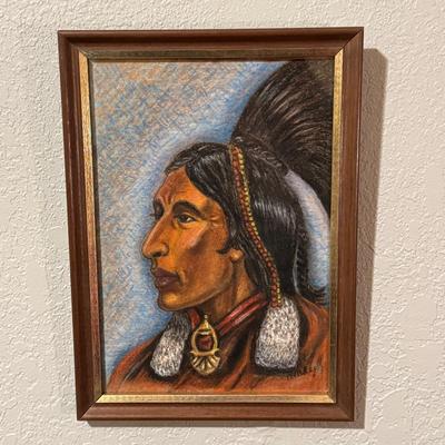 Chief in Colored Pencil - Signed by Artist