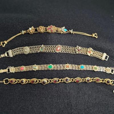 Goldette Signed Bracelets 
