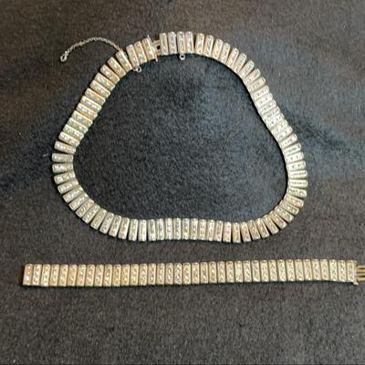 Stunning Vintage Catamore Sterling Choker And Bracelet