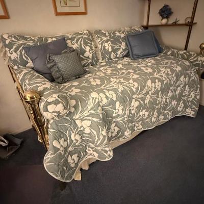 Brass Day bed with trundle