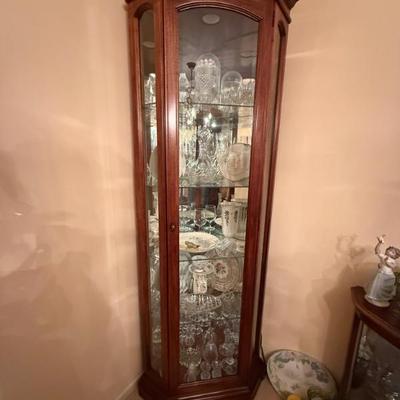 Sale Photo Thumbnail #38: Crystal stemware. China cabinet sold separately.  
