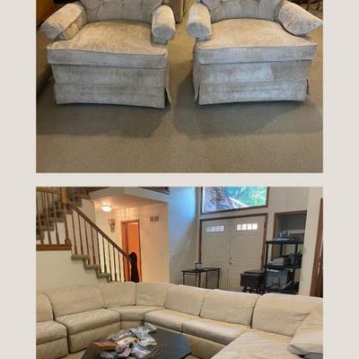 Sale Photo Thumbnail #9: Sectional Couch and Easy Chairs