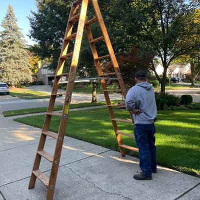 Sale Photo Thumbnail #31: Wooden Ladder