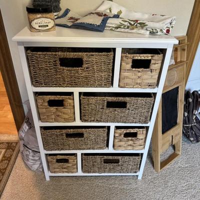 Wicker storage unit 