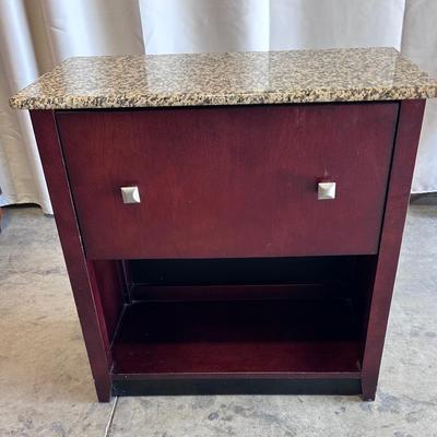 La-Z-Boy Co. file Cabinet With Marble Top.