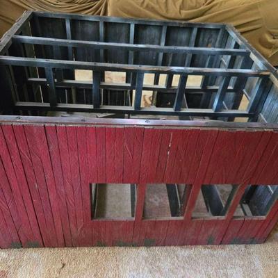 Vintage Wooden Horse Barn Model