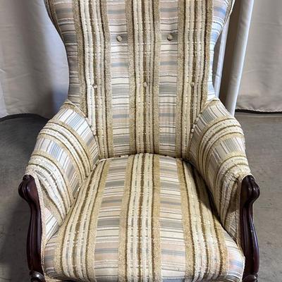 Antique French Provincial Wingback Chair