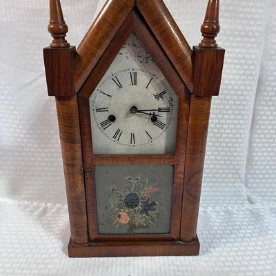 Antique Steeple E.N. Welsh Clock With Key