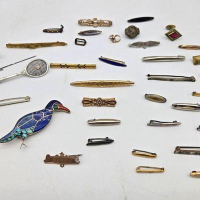 Vintage Pins, Sterling, Antique 