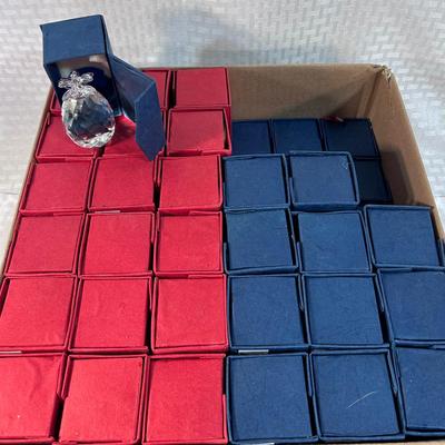 66 Cut Glass Pineapples With Gift Boxes