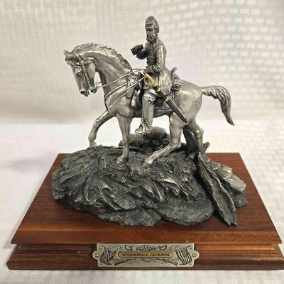 Chilmark Pewter Stonewall Jackson Sculpture FJ Barnum