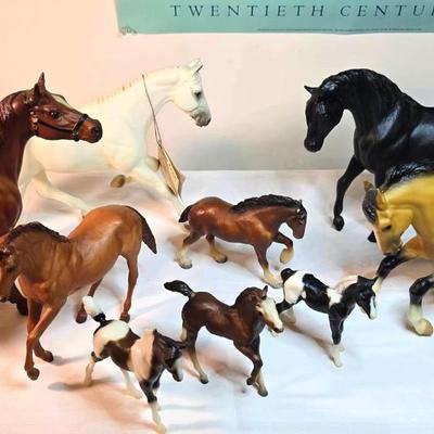 9 Vintage Breyer Horses Toys Champion Show Jumper