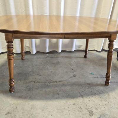 Vintage Tell City Furniture Dining Table 2 Leaves