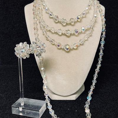 Vintage “Laguna” Aurora Borealis Crystal Jewelry