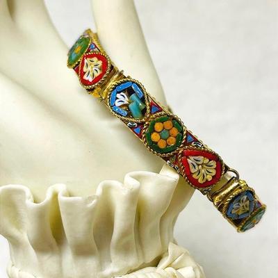 Vintage Millefiori Micro-Mosaic Bracelet