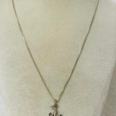 Sterling Silver Gecko Necklace