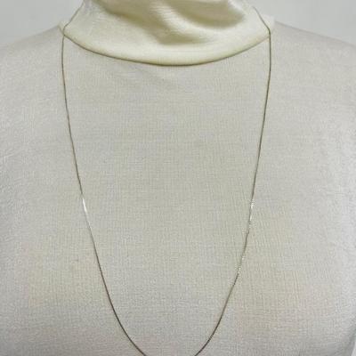 Italian Sterling Silver Box Chain Necklace
