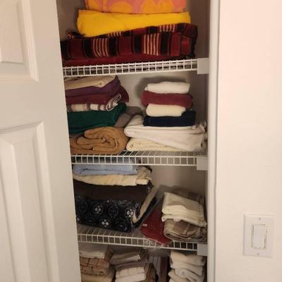 46+pc Household 100% Cotton Towels, Table Linens, Blanket