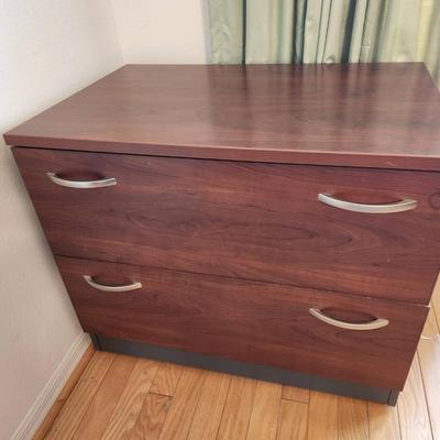 Lockable 2-Drawer Lateral File Cabinet - 35.5x23x30"