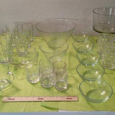 Kitchen Glassware - Libby, Golden Harvest, Bowls, Mugs, Trifle Dish++