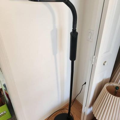Ott Style Black Floor Lamp - 58" tall, Tested, Works