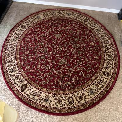 Concord Persian Classics 64x64 Round Burgendy Rug 