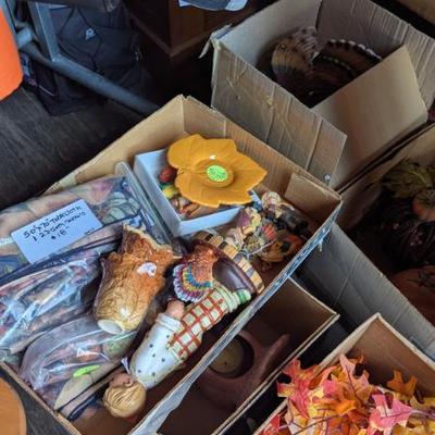 Individual items will be set up on a table