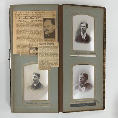 Cabinet cards in album lewis a hanford