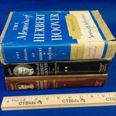 Trio of books about president herbert hoover