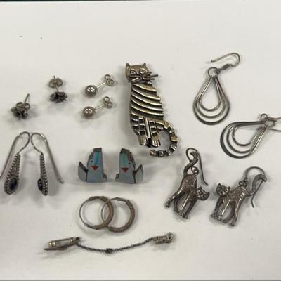 Sterling silver jewelry assortment