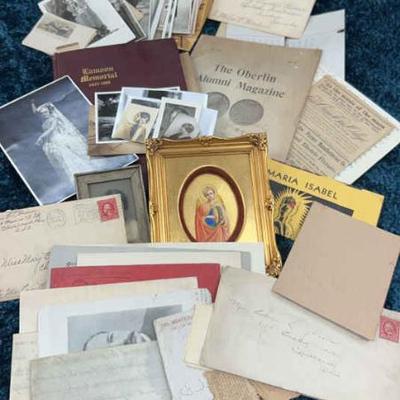 Photos and letters mystery scrapbook lot 1