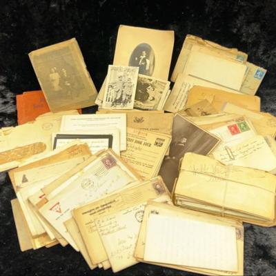 Photos and letters mystery scrapbook lot 3