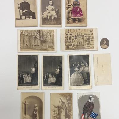 Novelty religious, patriotic carte de visite (cdv)