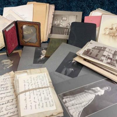 Photos and letters mystery scrapbook lot 2
