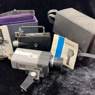 Kodak 16mm cine kodak and super 8mm kobena cameras
