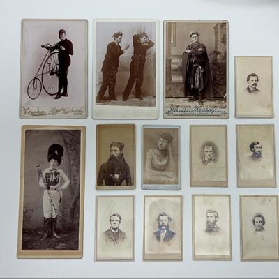 Carte de visite and cabinet cards fun fellas
