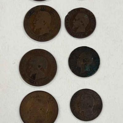 France coins 1853 1907
