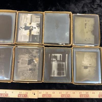 Late 1800s glass plate negatives