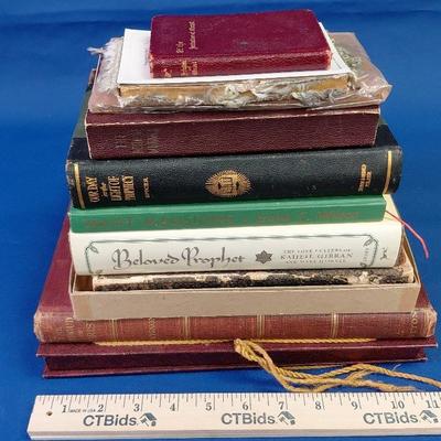 Vintage books on religious topics