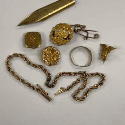 Gold pieces assorted and unrelated, 13g