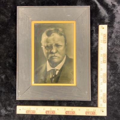 Photographic ceramic porcelain tile portrait of theodore roosevelt