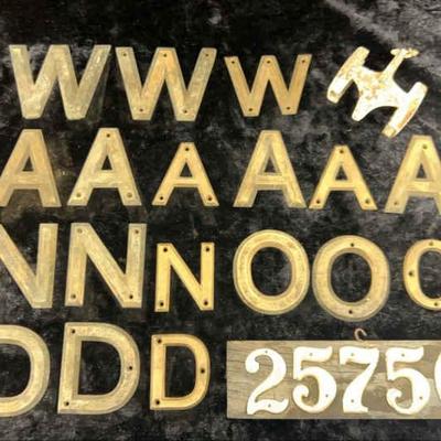 Brass letters and other fun