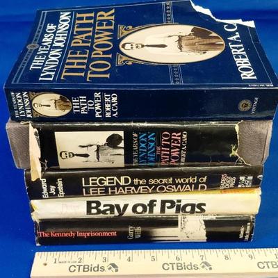 American president jfk and lbj hardcover book lot
