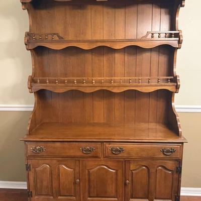 Cape Cod Collection Kroehler Solid Hard Rock Maple Dining Room Hutch