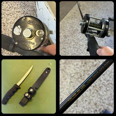 Fishing Rods And Reels & Filet Knife  - Abu, Zebco, Ugly Stik , Shakespeare 