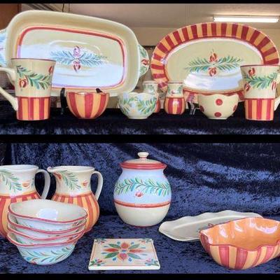 Gail Pittman "Siena" Festive 21 Piece Dish Set