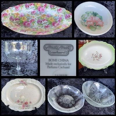 Bone China, Plates, Glasses, And Bowls Array By Homer Laughlin, Royal Crown, And More
