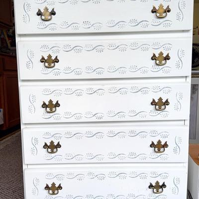 Wooden 5-Drawer Children's Tall Dresser