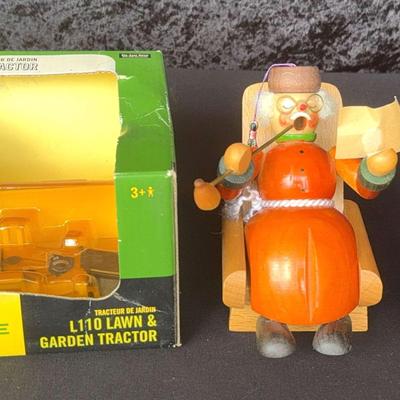 John Deere Die-cast Lawn And Garden Tractor, German Incense Burner, 